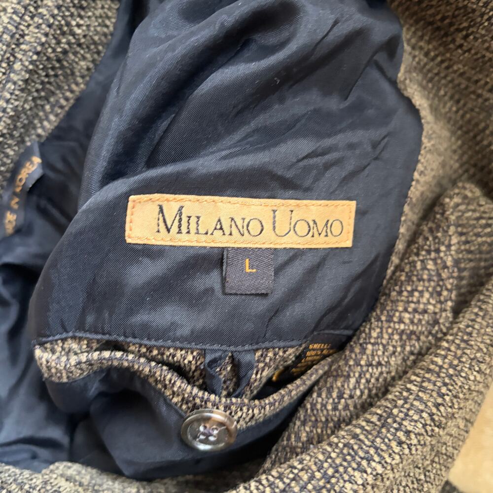 Milano Uomo vintage brown structured work jacket Size Large - Picture 3 of 8